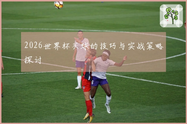 2026世界杯买球的技巧与实战策略探讨